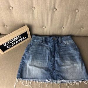 Hollister High Rise Light Wash Skirt w25 Size 1